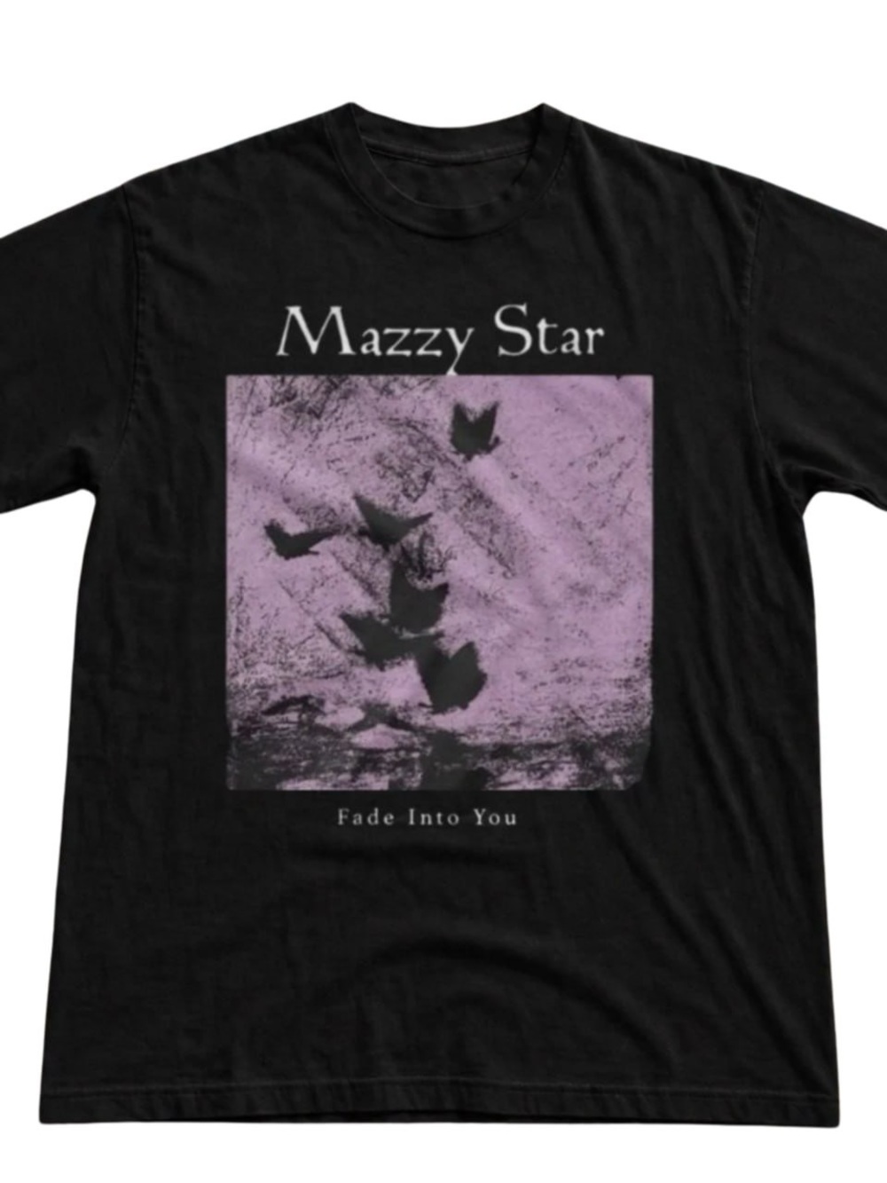 Mazzy Star Fade Into You Tee - Black & Purple